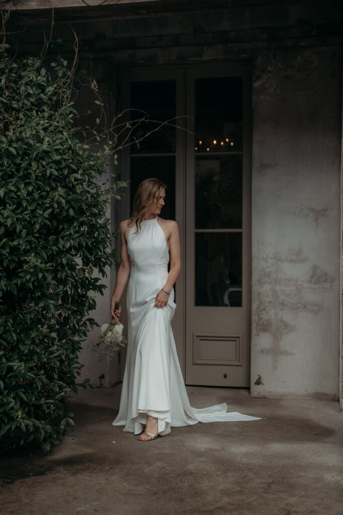 bridal portrait at Mantells Mt Eden in auckland